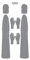 PBM-bord schorten en handschoenen, uitvoering 2
